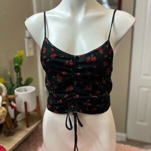 J for Justify floral Tank top size large
